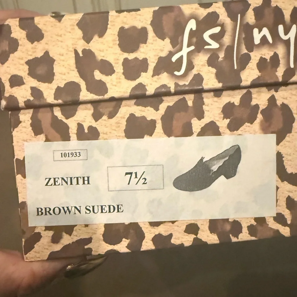 French Sole FS/NY Women’s Zenith Pump Suede Brown Chloe Style New in Box
